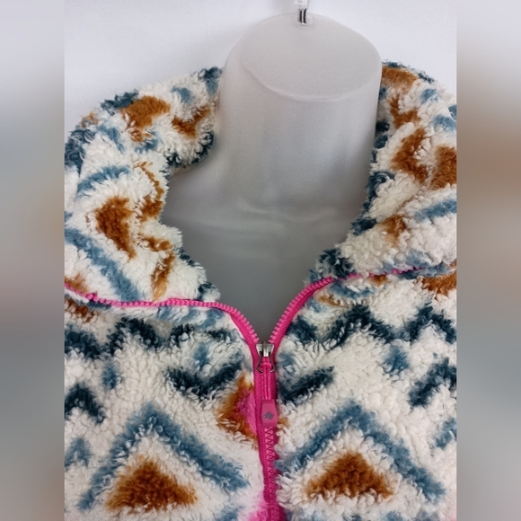 2/$30 EDDIE BAUER Cozy Multicolor Fleece Pullover (#1,250) - Picture 3 of 8